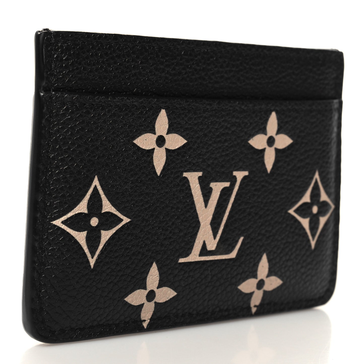 Empreinte Card Holder Black Beige