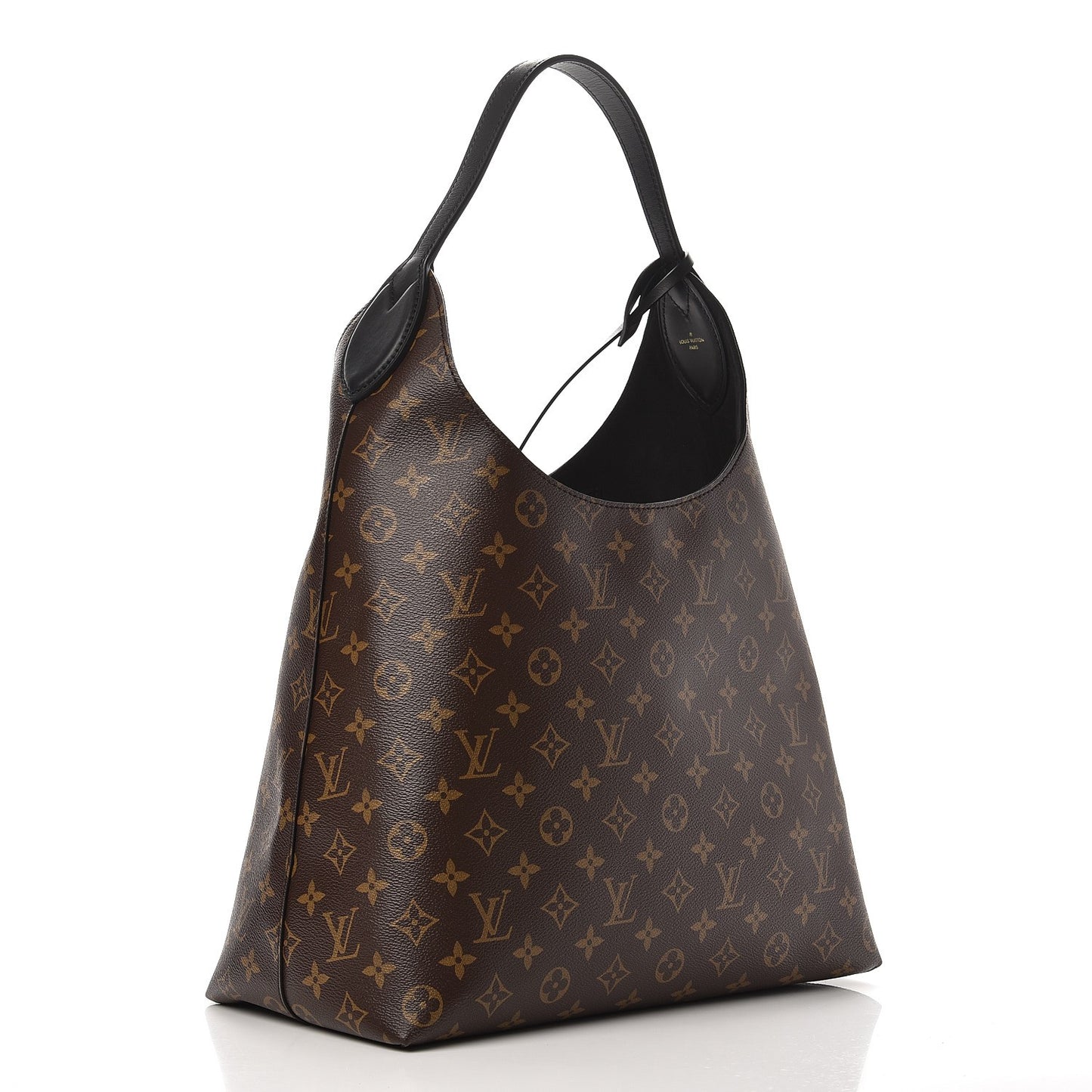 Monogram Flower Hobo Black