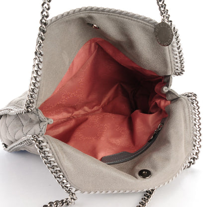 Stella McCartney Shaggy Deer Quilted Small Falabella Tote Light Grey 5 of 7