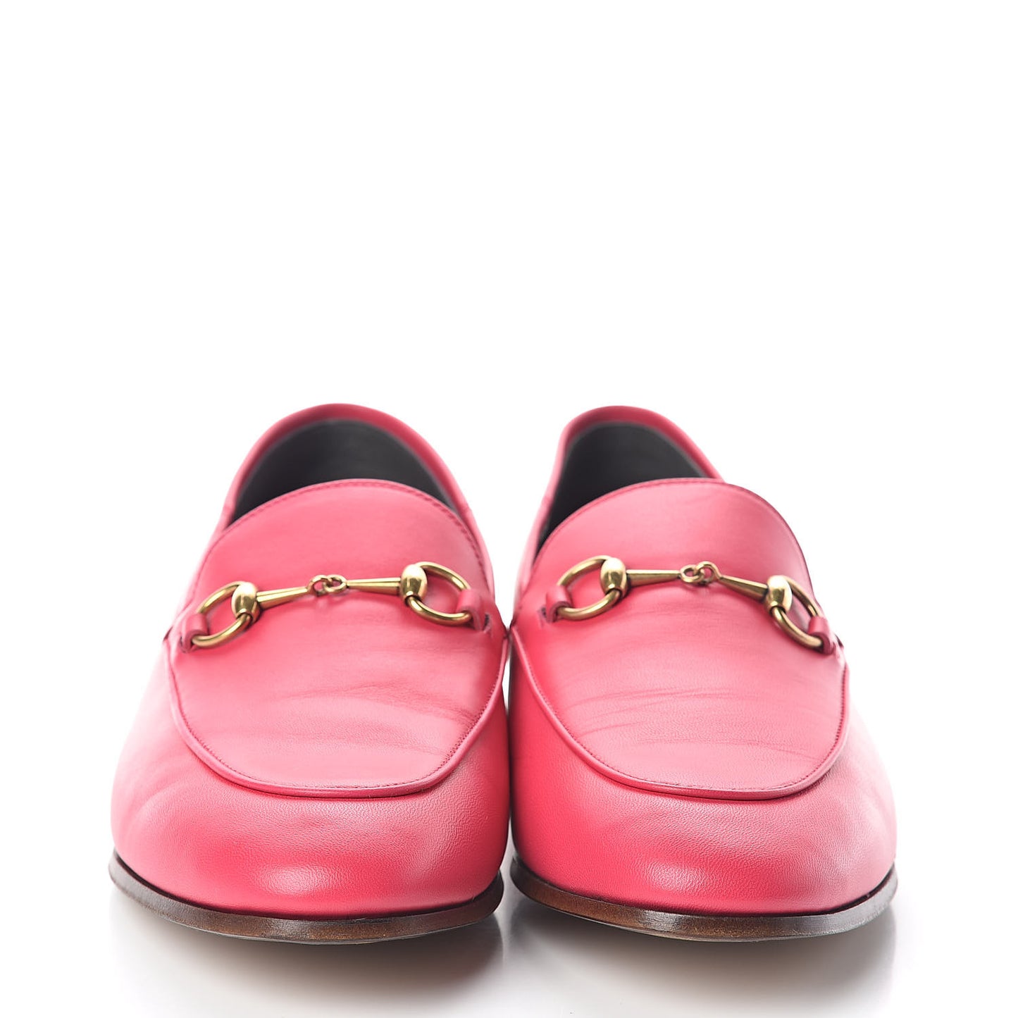 Lambskin Womens Brixton Horsebit Loafers 39.5 Hot Pink