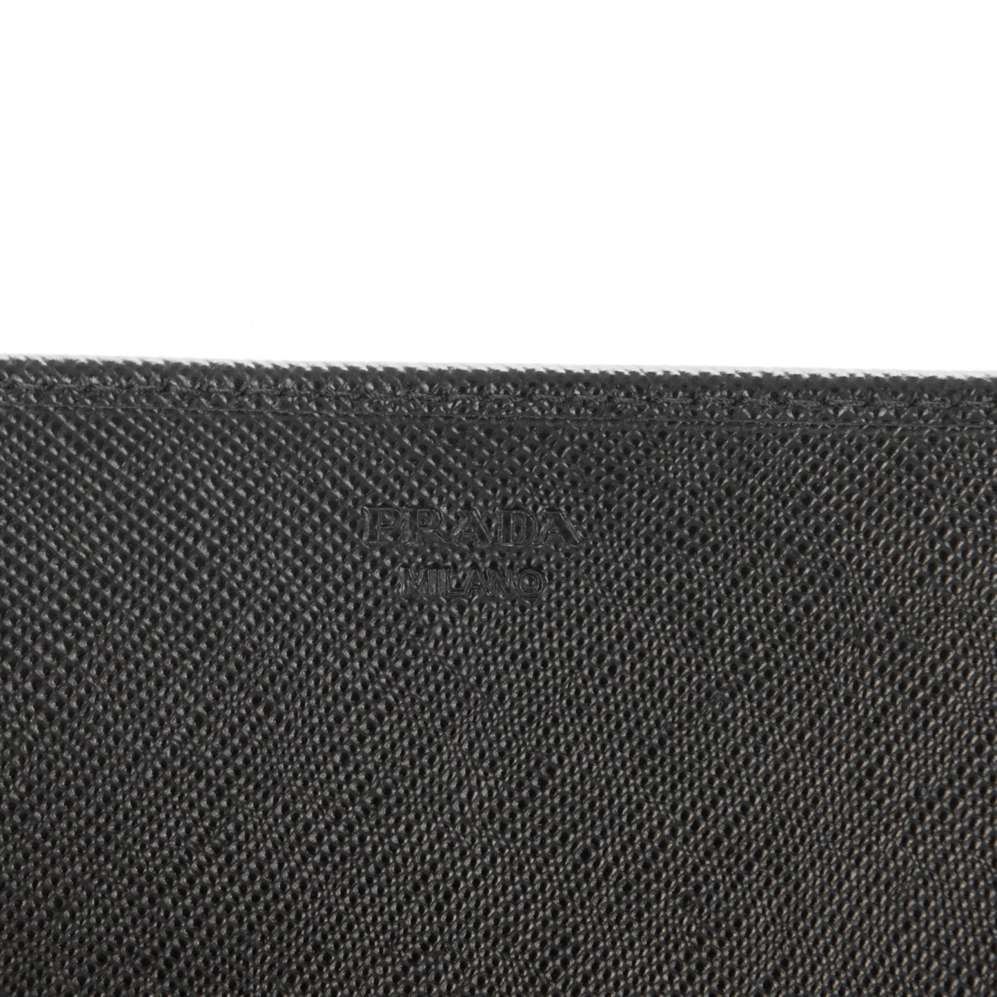 Saffiano Metal Oro Chain Wallet Nero Black