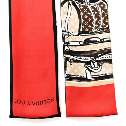 Louis Vuitton Silk Monogram Trunks Bandeau Brown 2 of 4