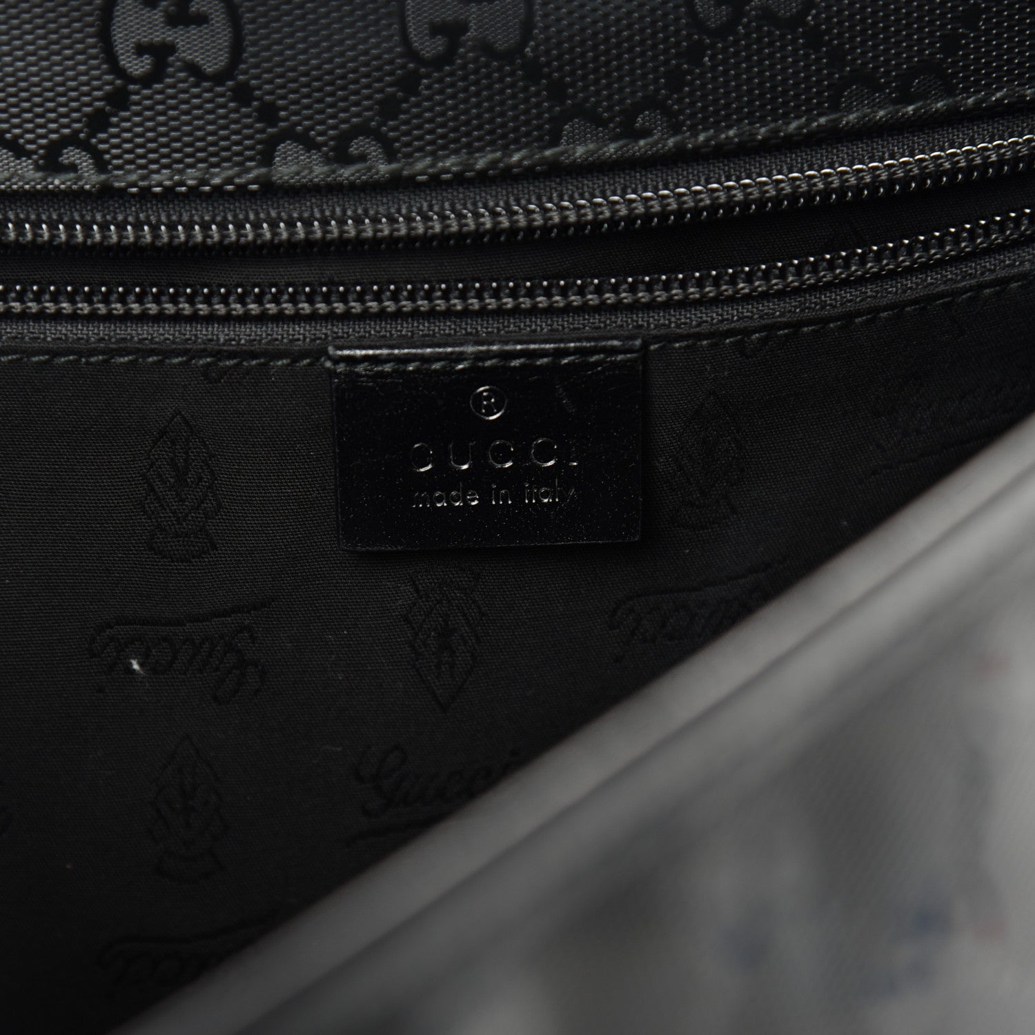 Gucci Imprime Monogram Medium Messenger Bag Black 6 of 10