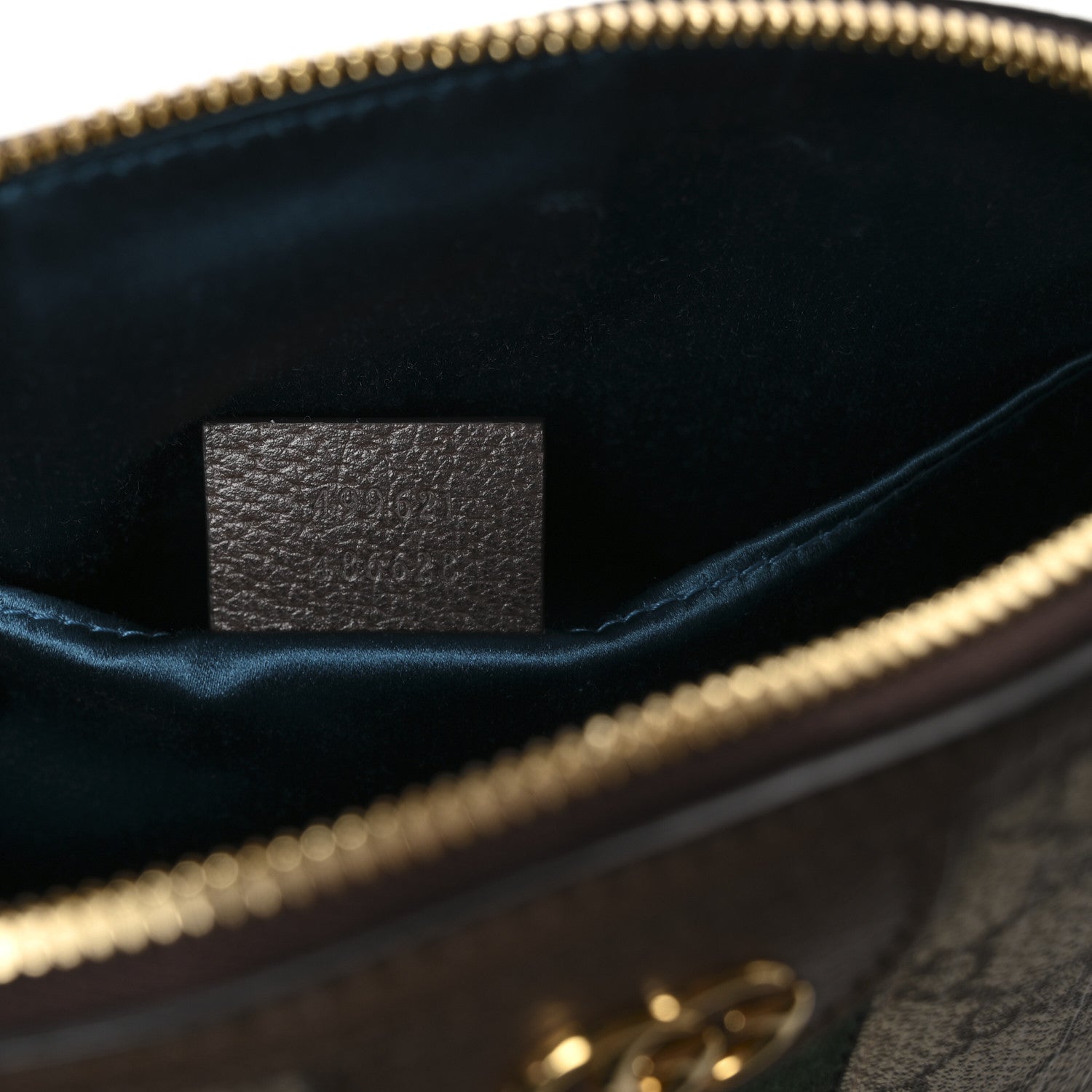 Gucci GG Supreme Monogram Textured Dollar Calfskin Web Small Ophidia Dome Shoulder Bag Beige Ebony New Acero 7 of 11