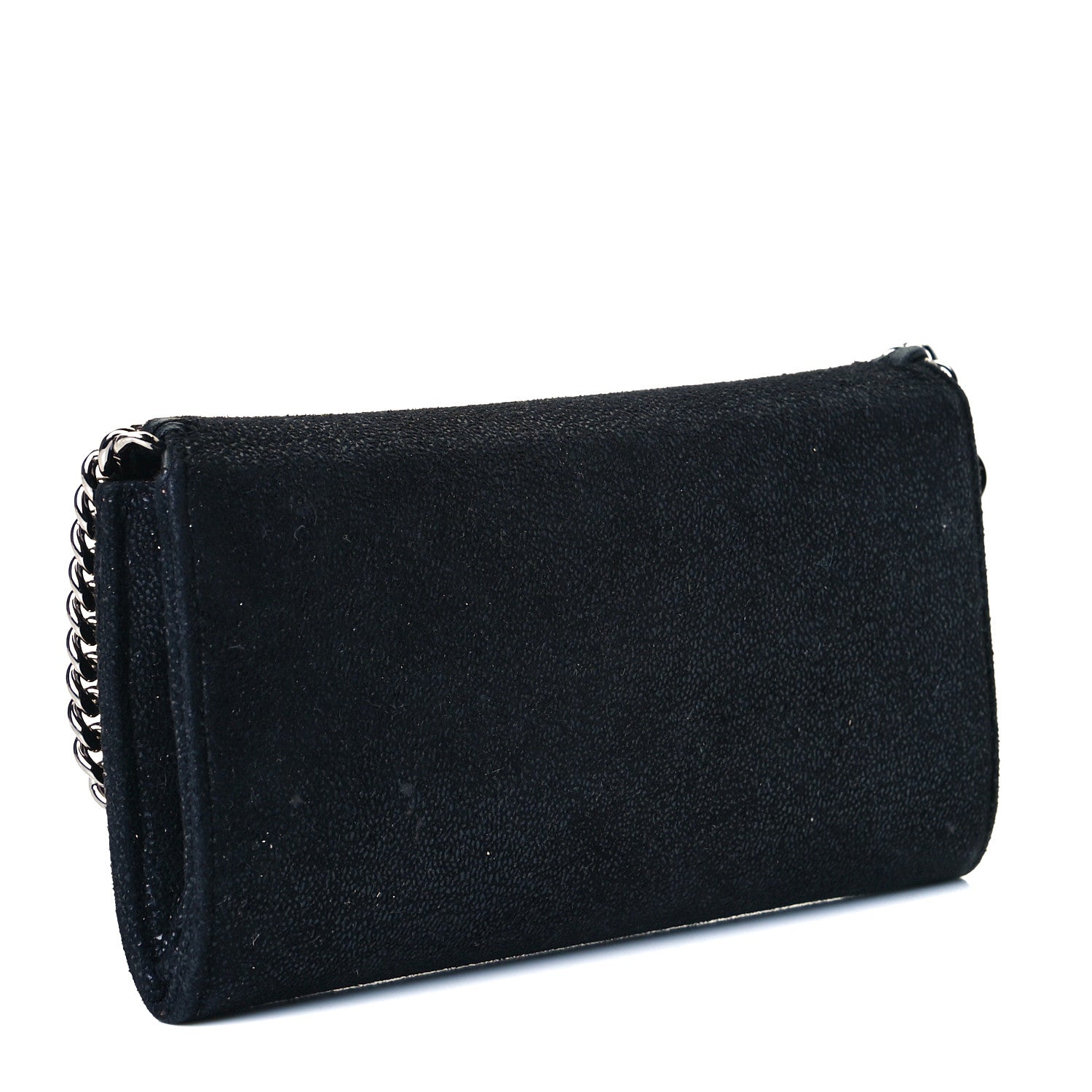 Stella McCartney Shaggy Deer Falabella Flap Wallet Black 2 of 6