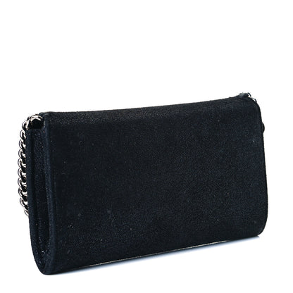 Stella McCartney Shaggy Deer Falabella Flap Wallet Black 2 of 6