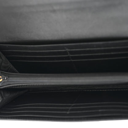 Gucci Calfskin Matelasse GG Marmont Continental Wallet Black 5 of 9