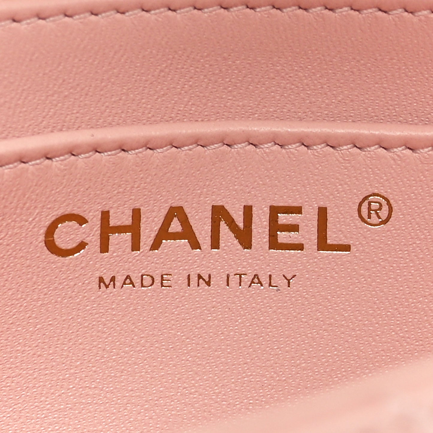 Lambskin Quilted Mini Strass On Top Flap Light Pink