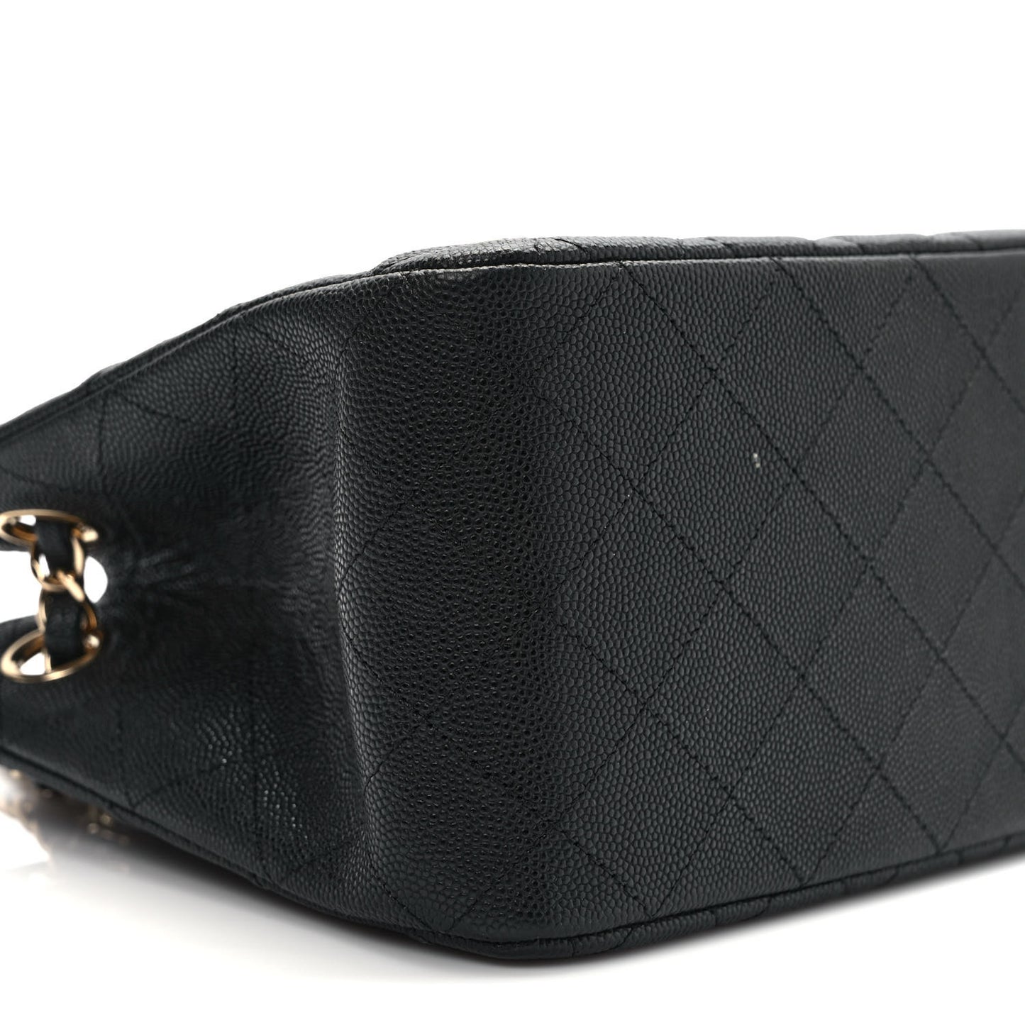 Caviar Quilted Mini Bucket Bag Black