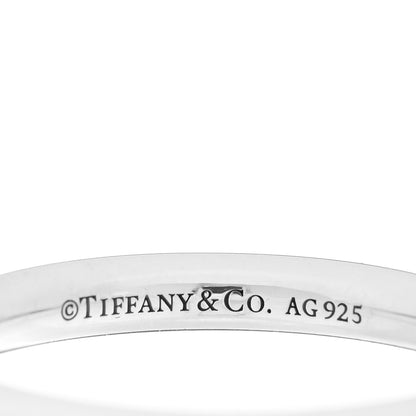 Tiffany Sterling Silver Return to Tiffany Round Charm Ring 50 5.5 4 of 5