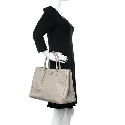 Prada Saffiano Large Galleria Double Zip Tote Argilla 2 of 19