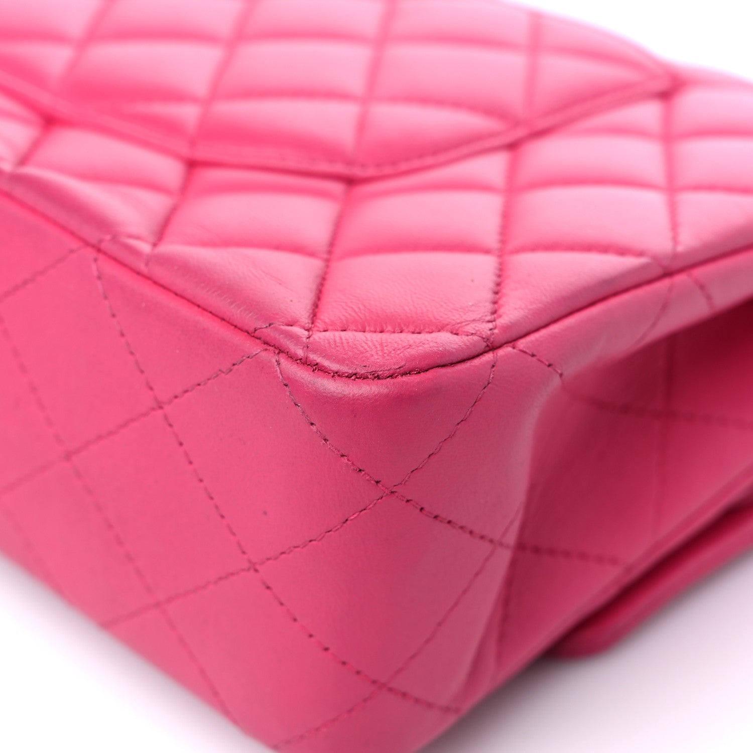 Chanel Lambskin Quilted Medium Double Flap Pink 11 of 16
