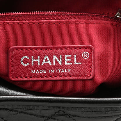 Chanel Aged Calfskin Quilted Small Gabrielle Hobo Black 6 of 10