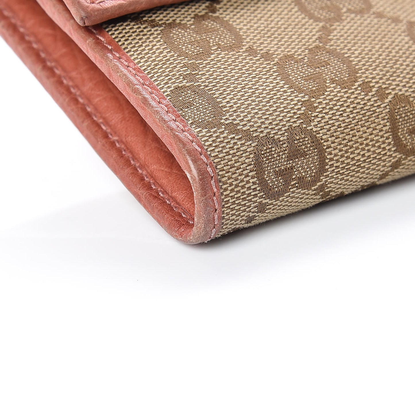 Monogram Continental Flap Wallet Coral