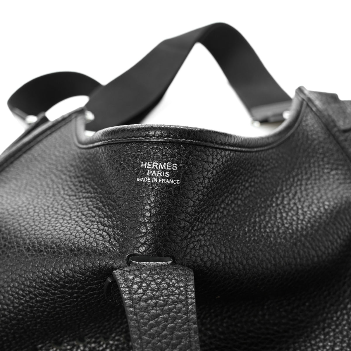 Hermes Taurillon Clemence EVELYNE III GM Black 10 of 21