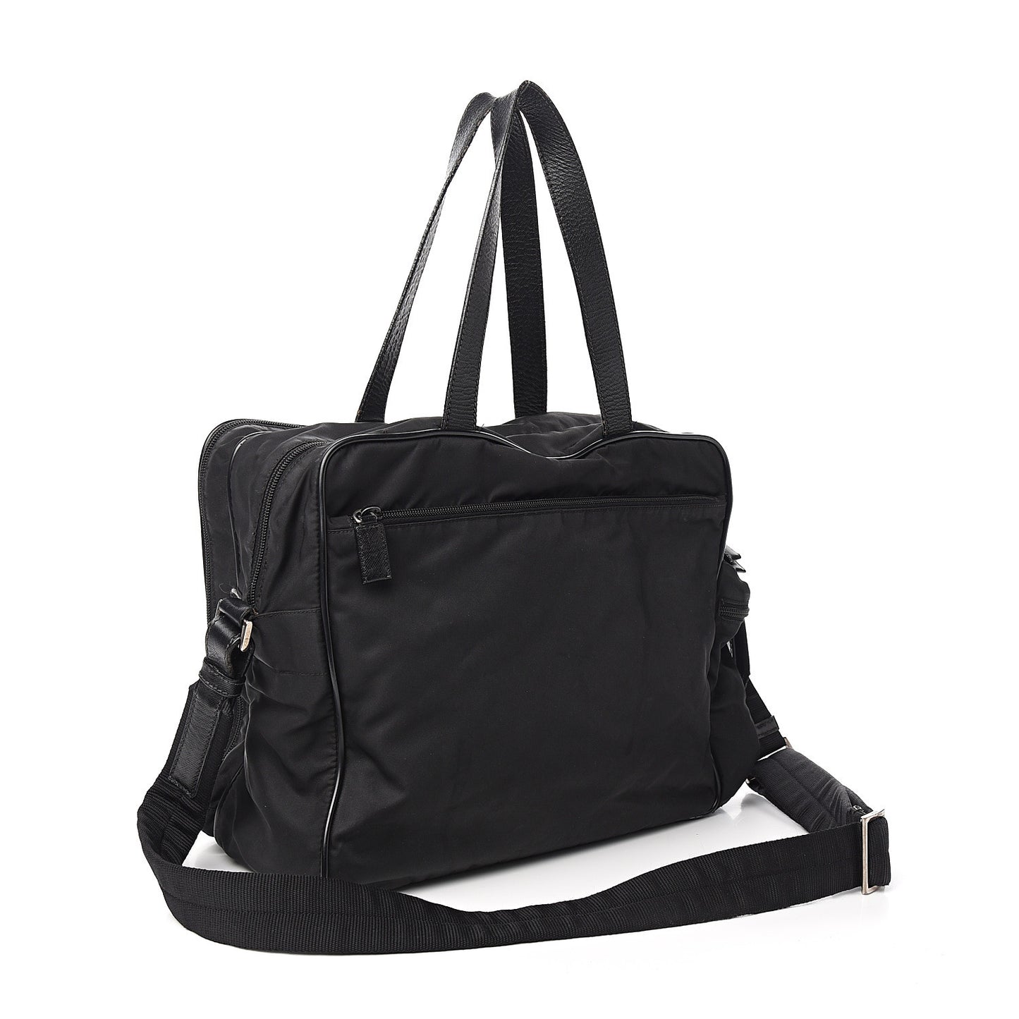 Tessuto Nylon Vela Diaper Bag Black