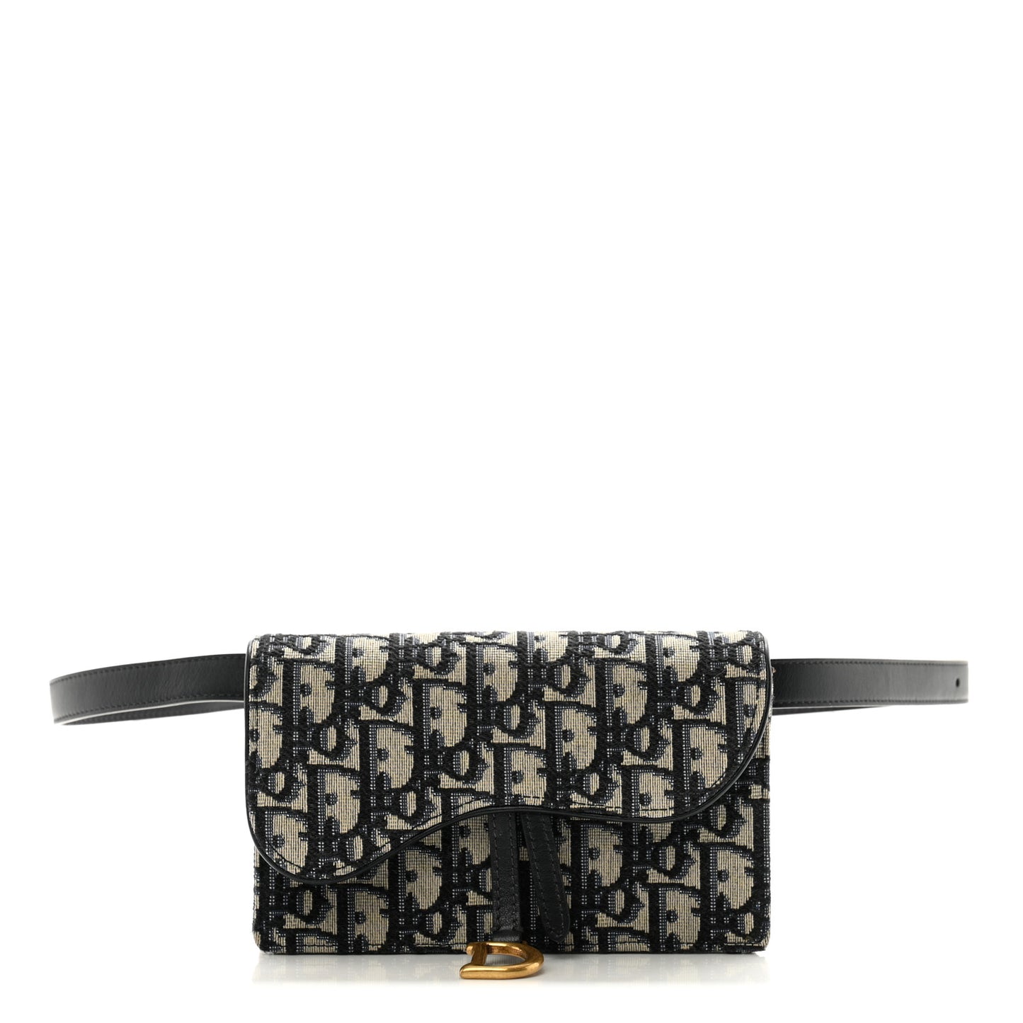 Oblique Saddle Belt Bag Blue