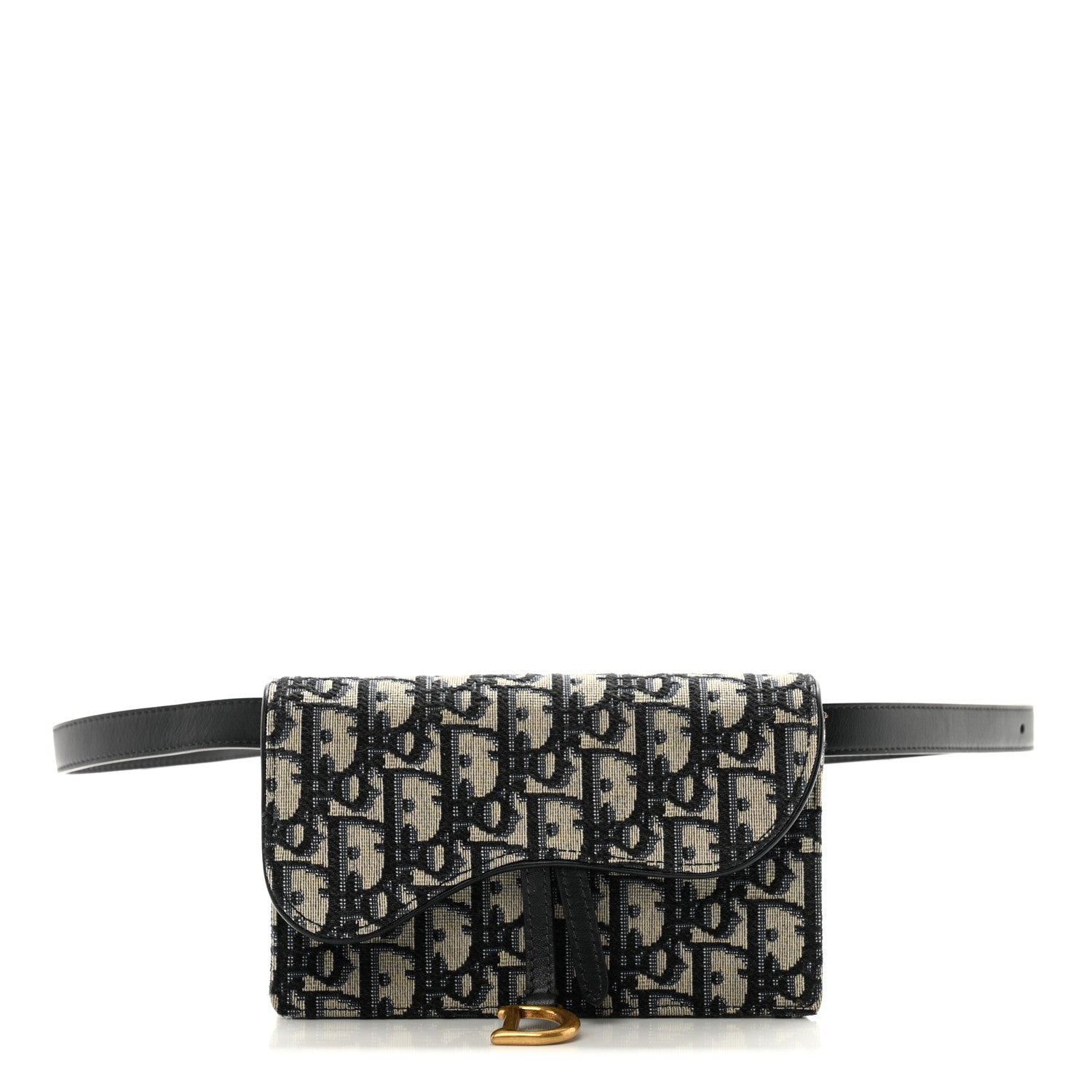 Christian Dior Oblique Saddle Belt Bag Blue 1 of 15