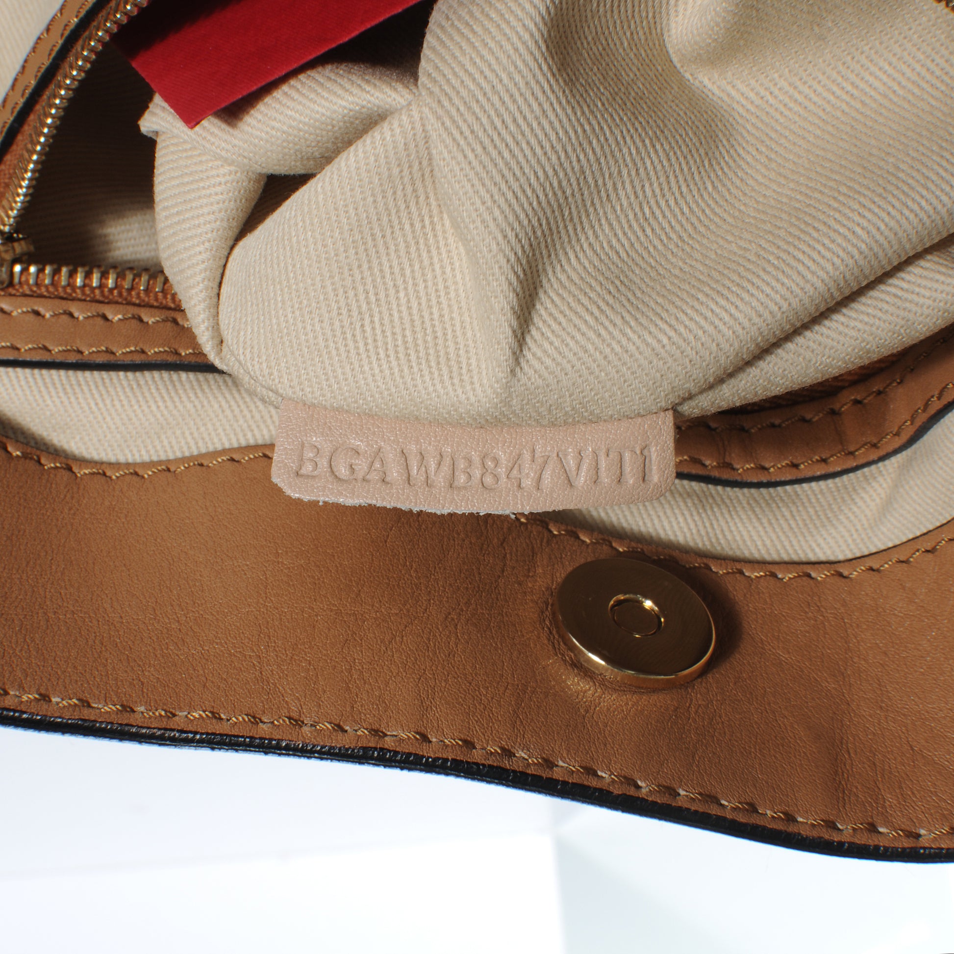 Valentino Garavani Nappa Leather Tote Camel 7 of 8