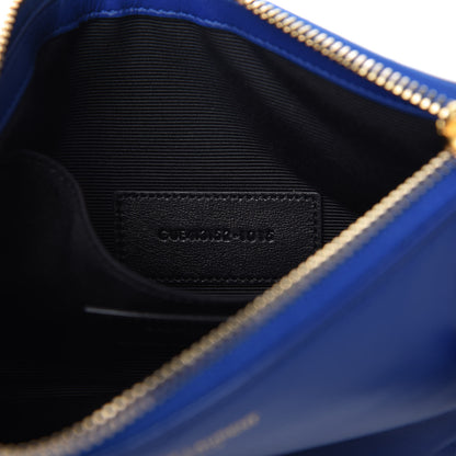 Saint Laurent Calfskin Monogram Phone Pouch Crossbody Bag Blue Majorelle 10 of 11