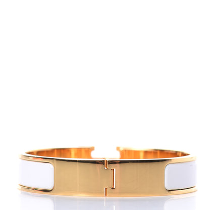 Hermes Enamel Narrow Clic Clac H Bracelet PM White 3 of 6