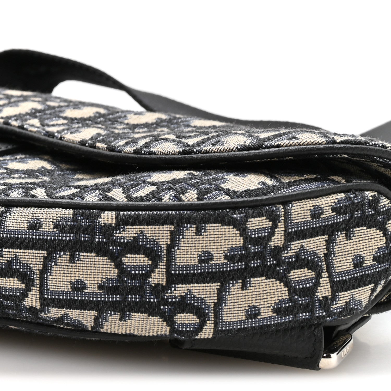 Christian Dior Oblique Mens Saddle Bag Blue 9 of 9