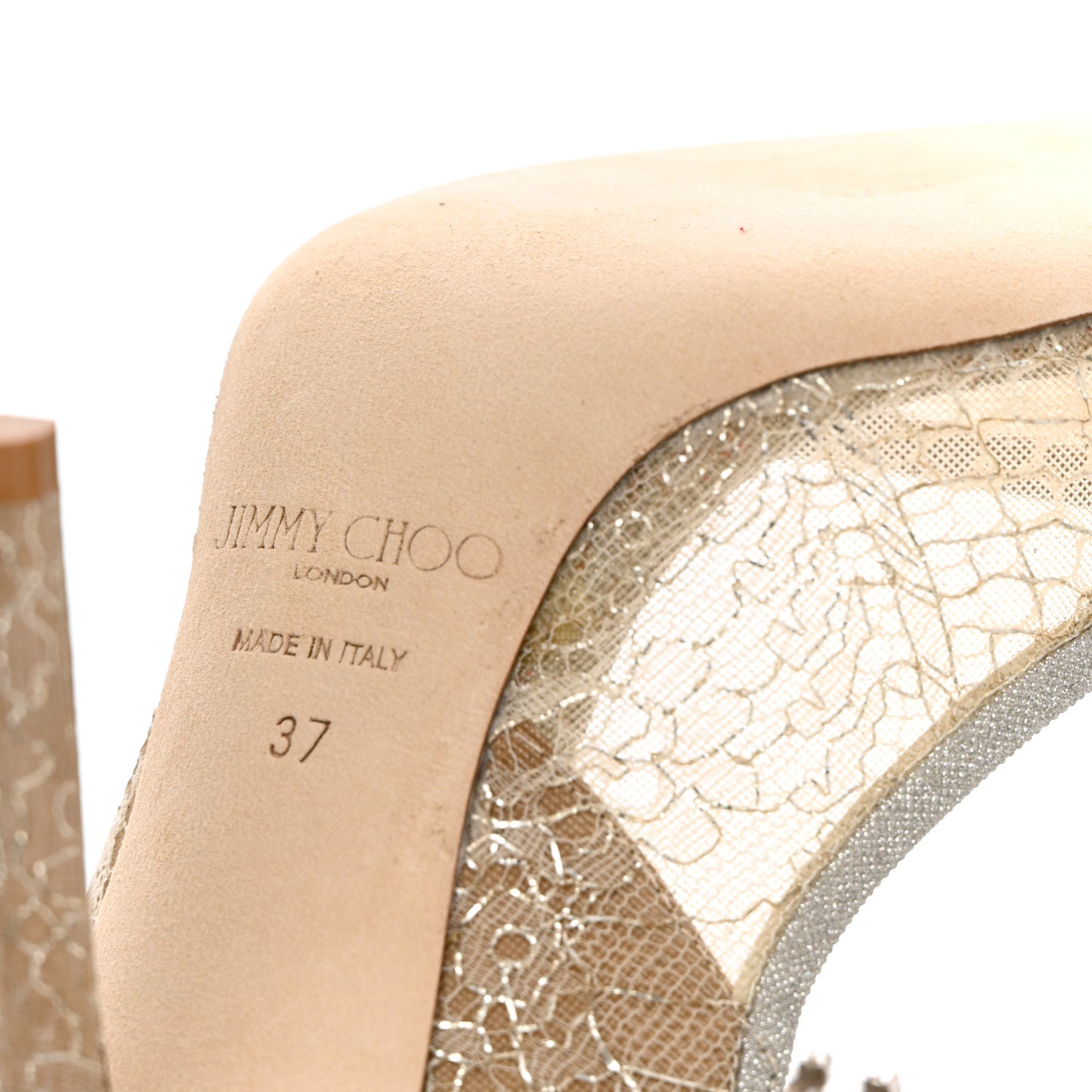 Lace Crystal Bing 100 Pumps 37 Ivory