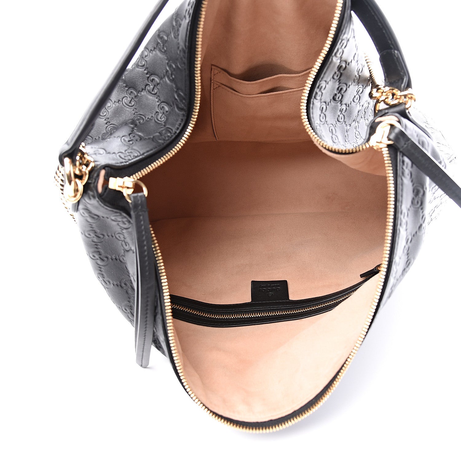 Gucci Guccissima Signature Large Linea A Hobo Black 4 of 10