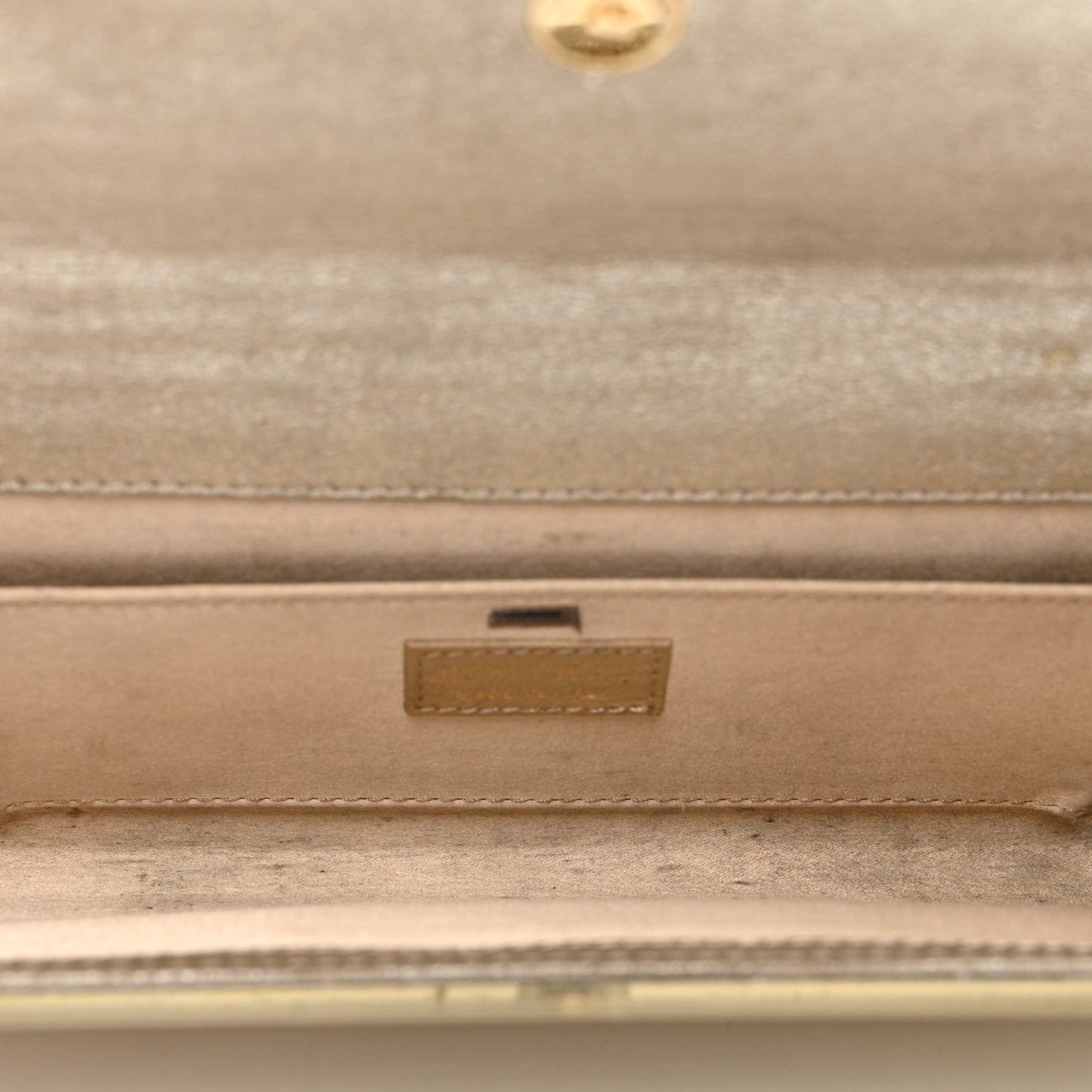 Acrylic Glitter Sweetie Clutch Champagne
