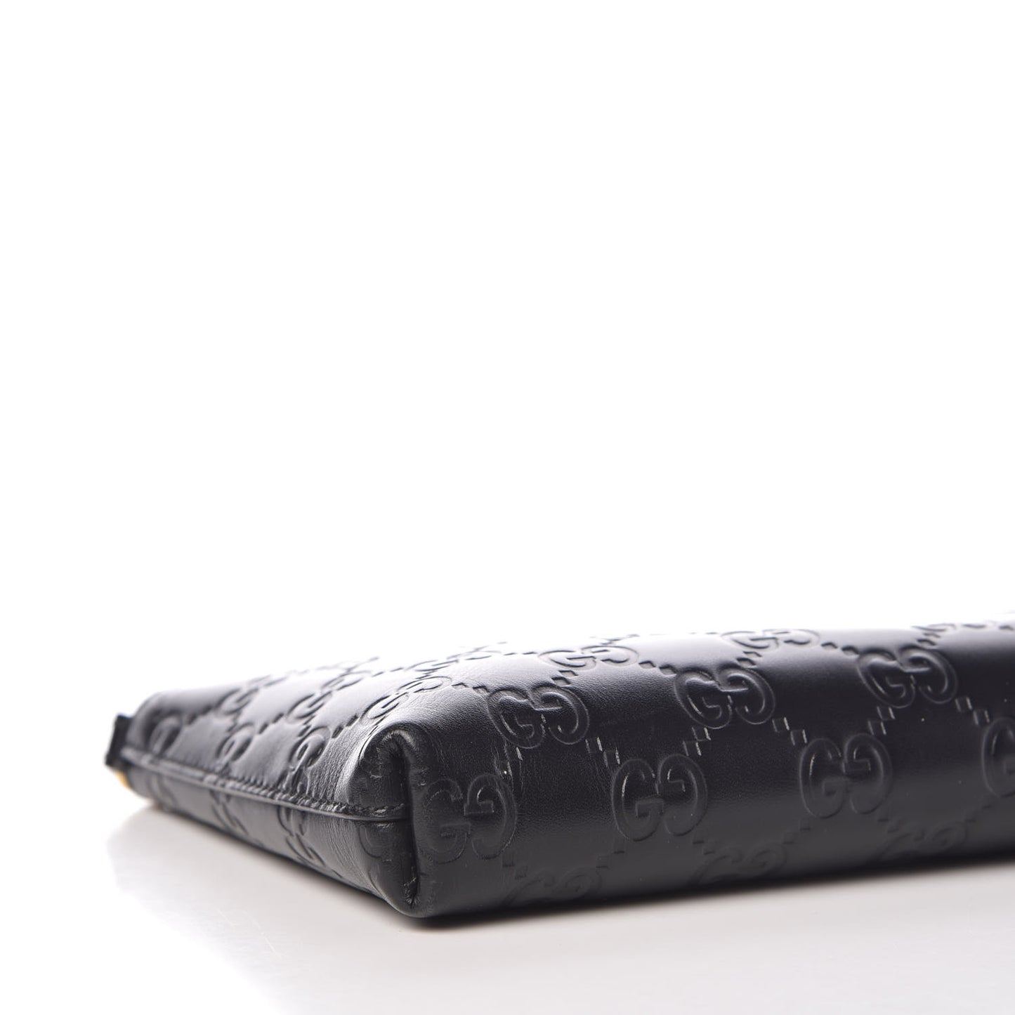 Guccissima Signature Wrist Wallet Black