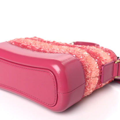 Chanel Sequin Calfskin Small Gabrielle Hobo Pink 9 of 9