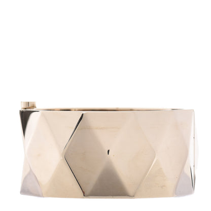 Chanel Quilted Metal CC Cuff Gold 1 of 6