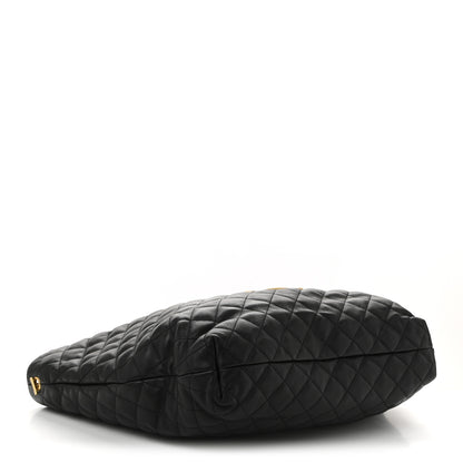 Saint Laurent Lambskin Quilted Maxi Icare Shopping Tote Black 6 of 12