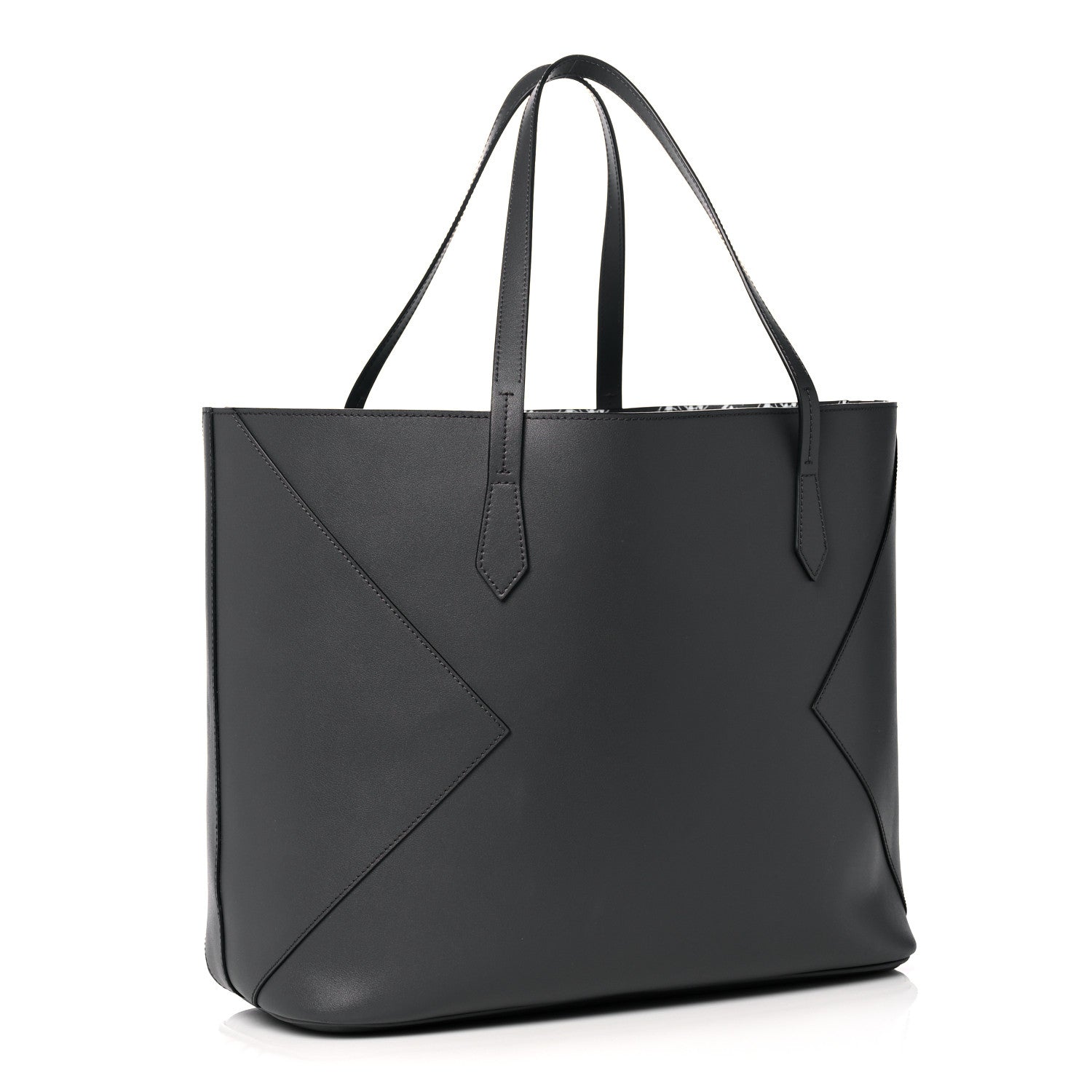 Givenchy Smooth Calfskin Wing Shopper Tote Grey White 3 of 15