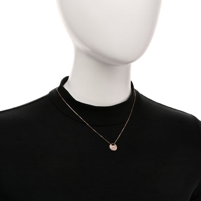 Cartier 18K Pink Gold Diamond Pink Opal XS Amulette de Cartier Pendant Necklace 2 of 5
