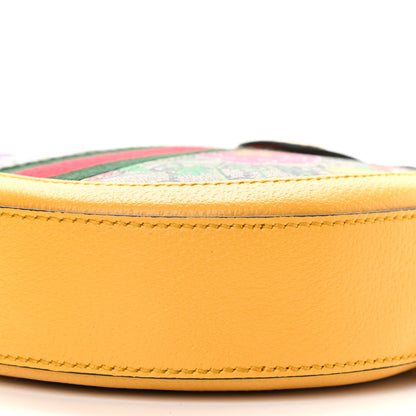 Gucci GG Supreme Monogram Flora Web Mini Ophidia Round Shoulder Bag Beige Multicolor Crop 11 of 11