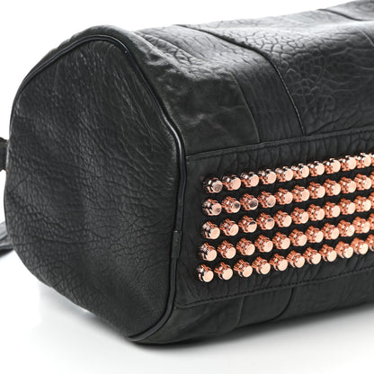 Alexander Wang Pebbled Lambskin Rocco Black Rose Gold Hardware 8 of 9