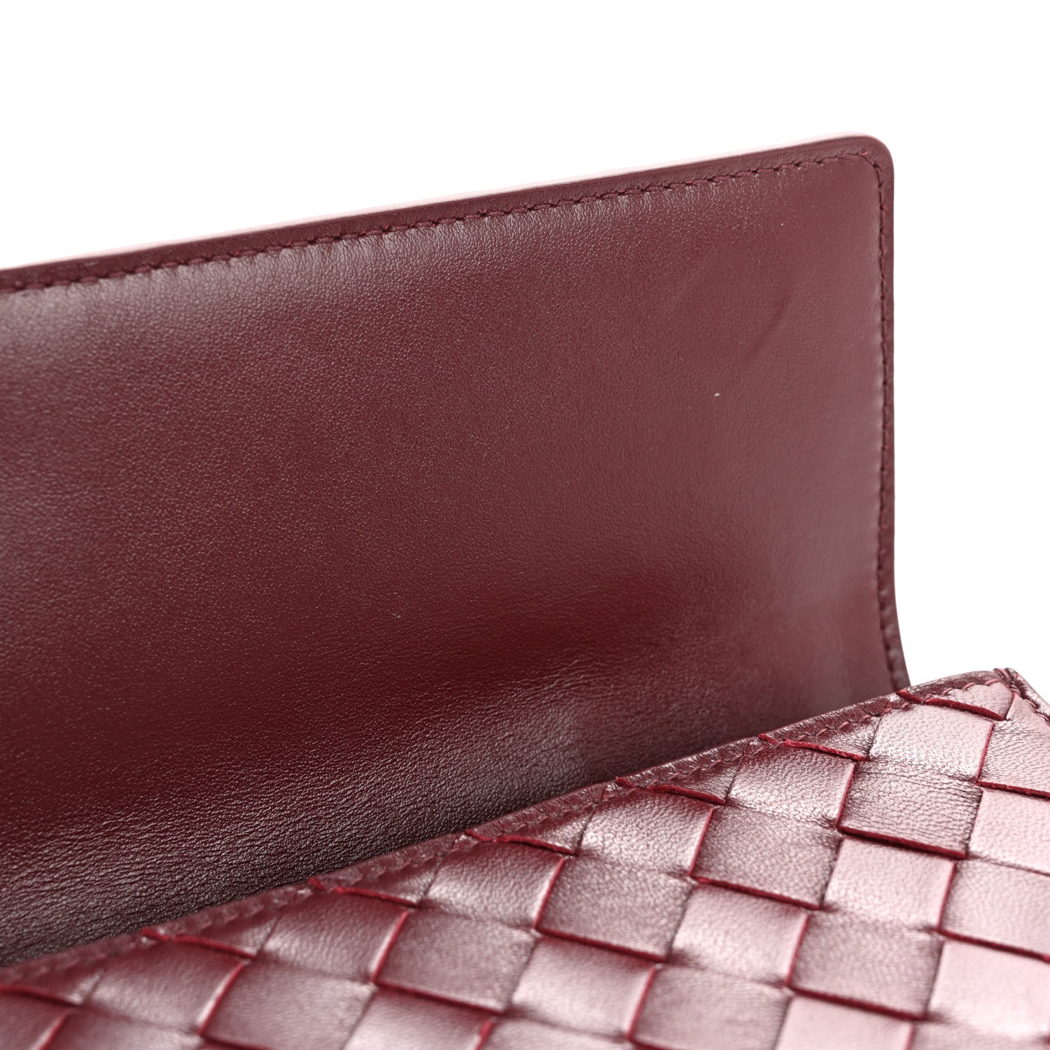 Bottega Veneta Nappa Intrecciato Long Andiamo Top Handle Clutch Barolo 10 of 10