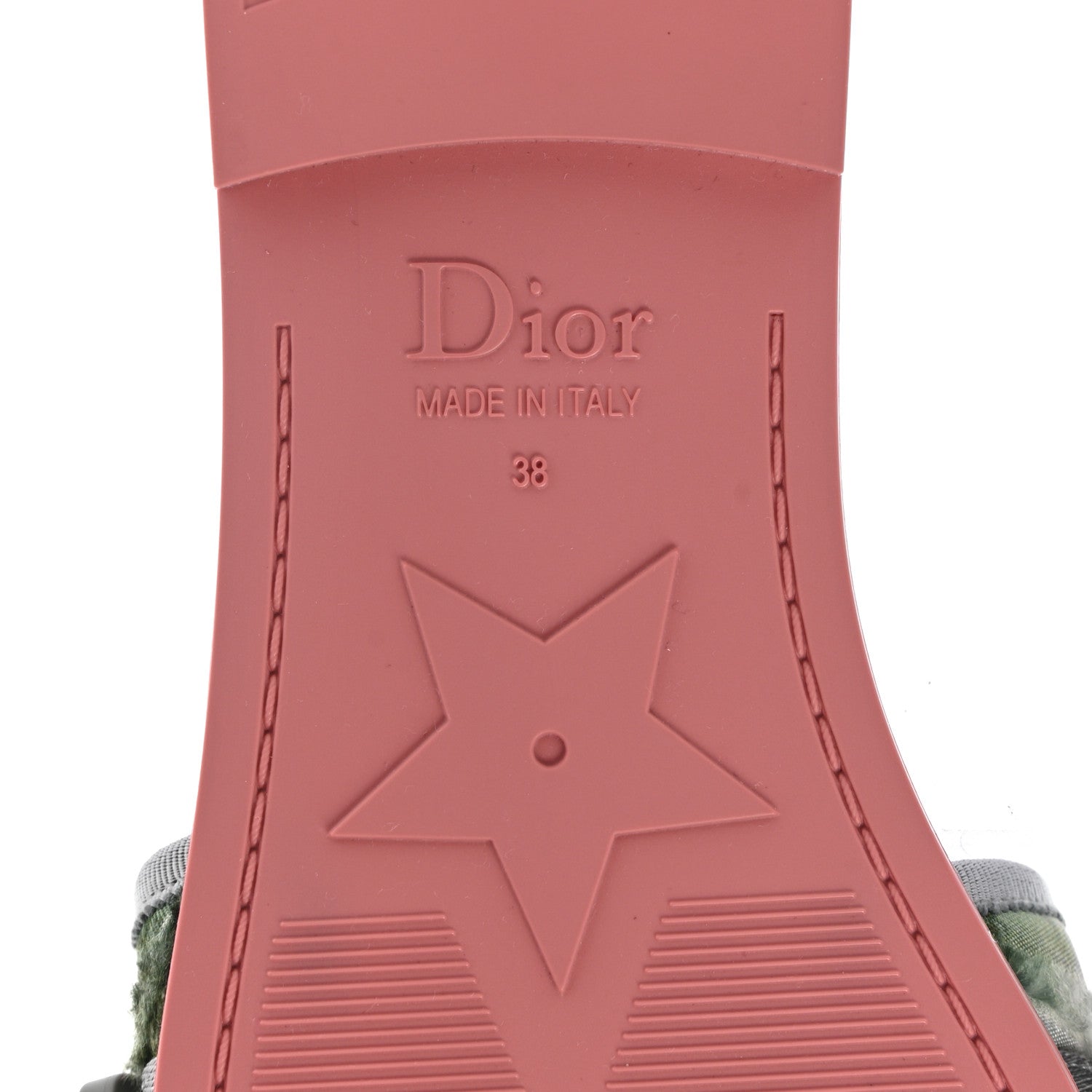 Christian Dior Canvas Nylon Camouflage Dio(r)evolution Mule Slide Sandals 38 Willow Green 6 of 9