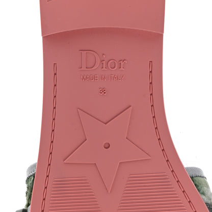 Christian Dior Canvas Nylon Camouflage Dio(r)evolution Mule Slide Sandals 38 Willow Green 6 of 9