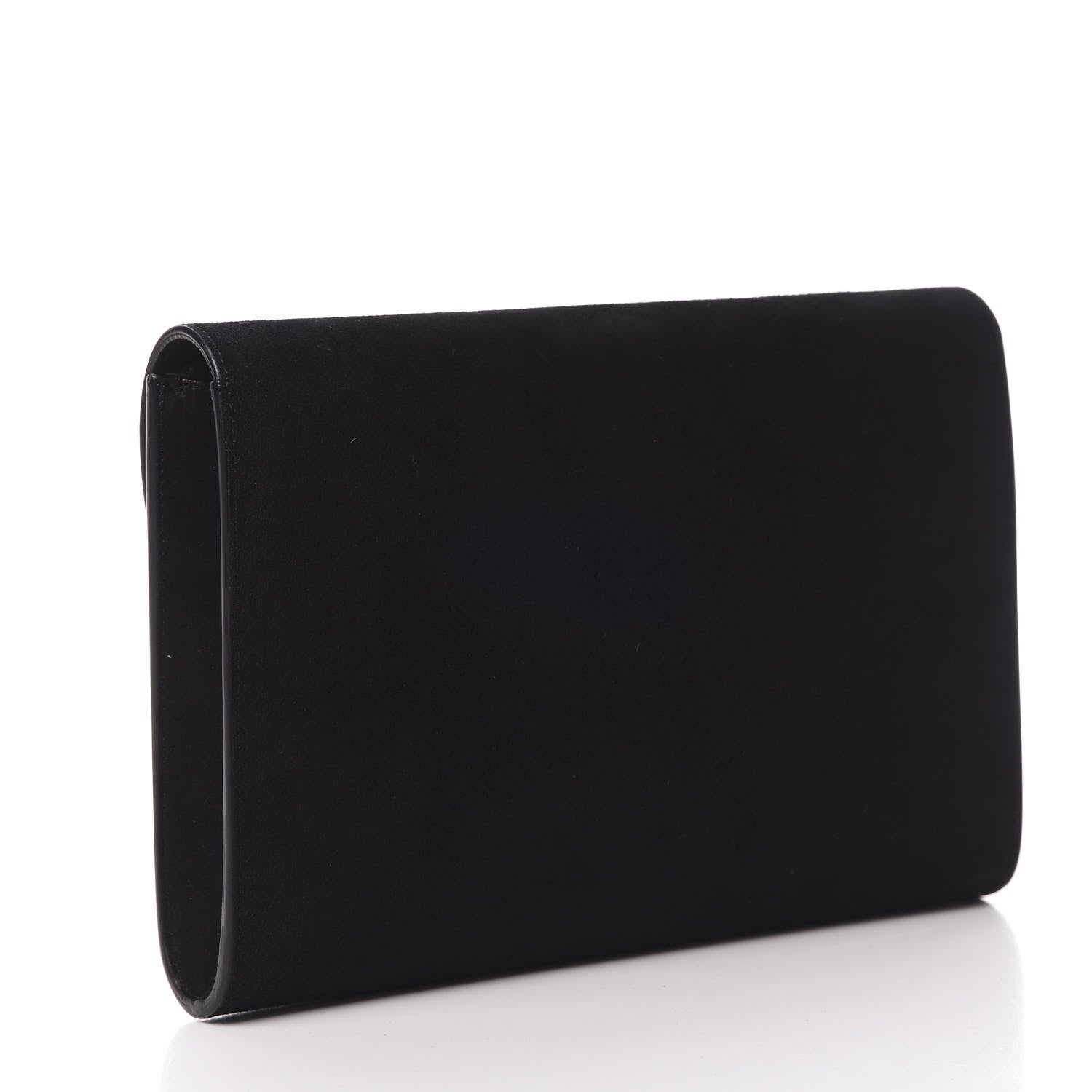 Mansur Gavriel Suede Envelope Flat Clutch Black 3 of 8
