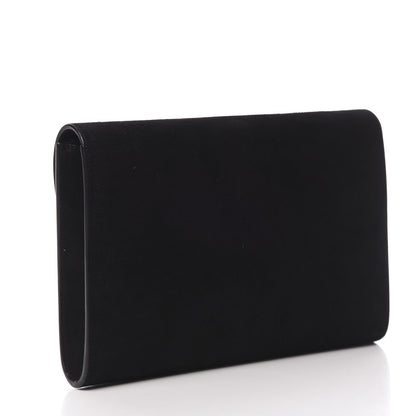 Mansur Gavriel Suede Envelope Flat Clutch Black 3 of 8
