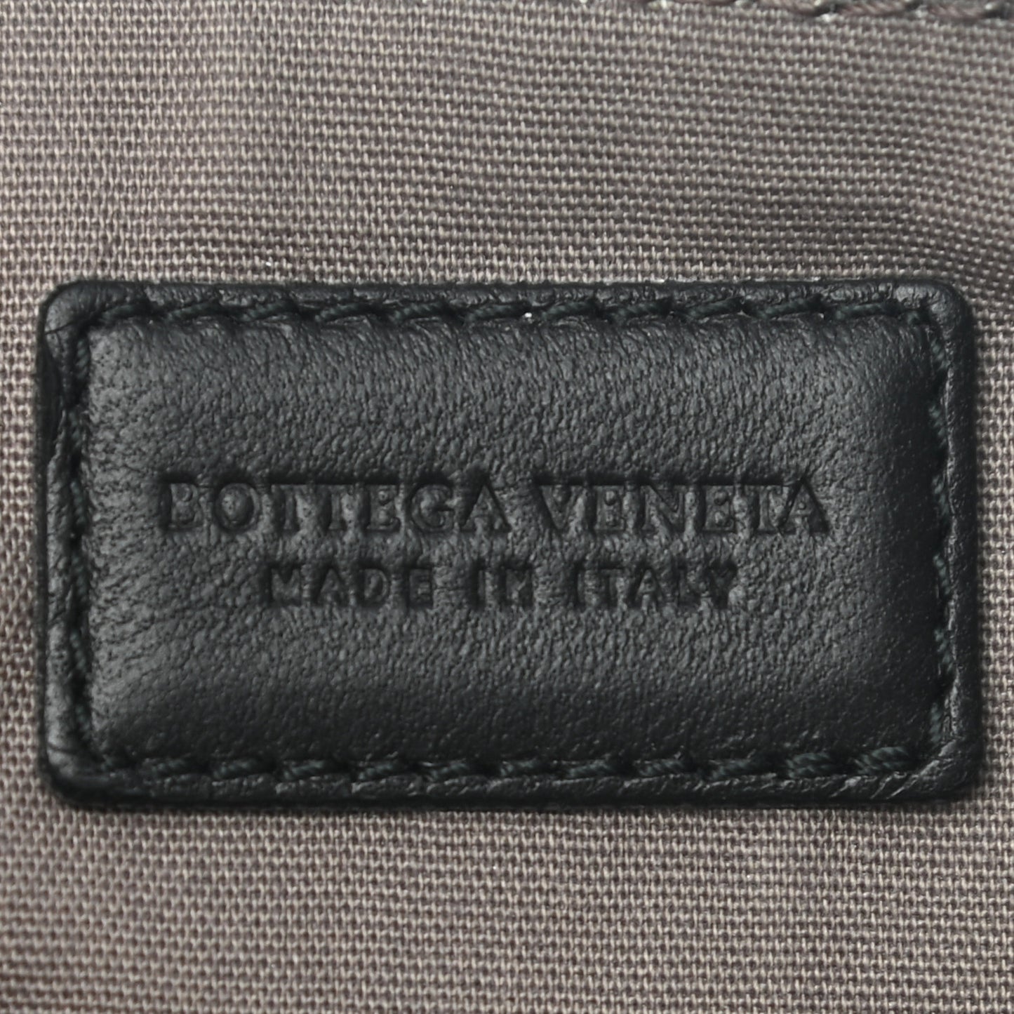 Nappa Intrecciato Zip Pouch Black