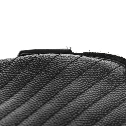Chanel Caviar Chevron Quilted Small Zipped Pouch Black 12 of 14