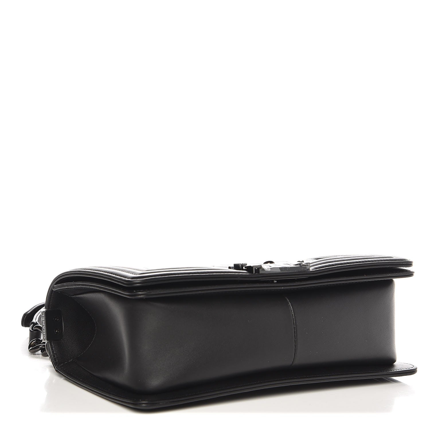 Chanel Calfskin Quilted Medium Boy Flap So Black 4 of 7