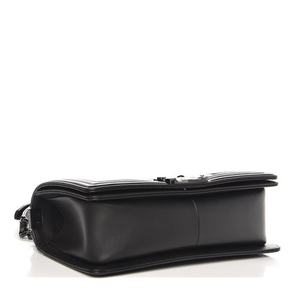 Chanel Calfskin Quilted Medium Boy Flap So Black 4 of 7