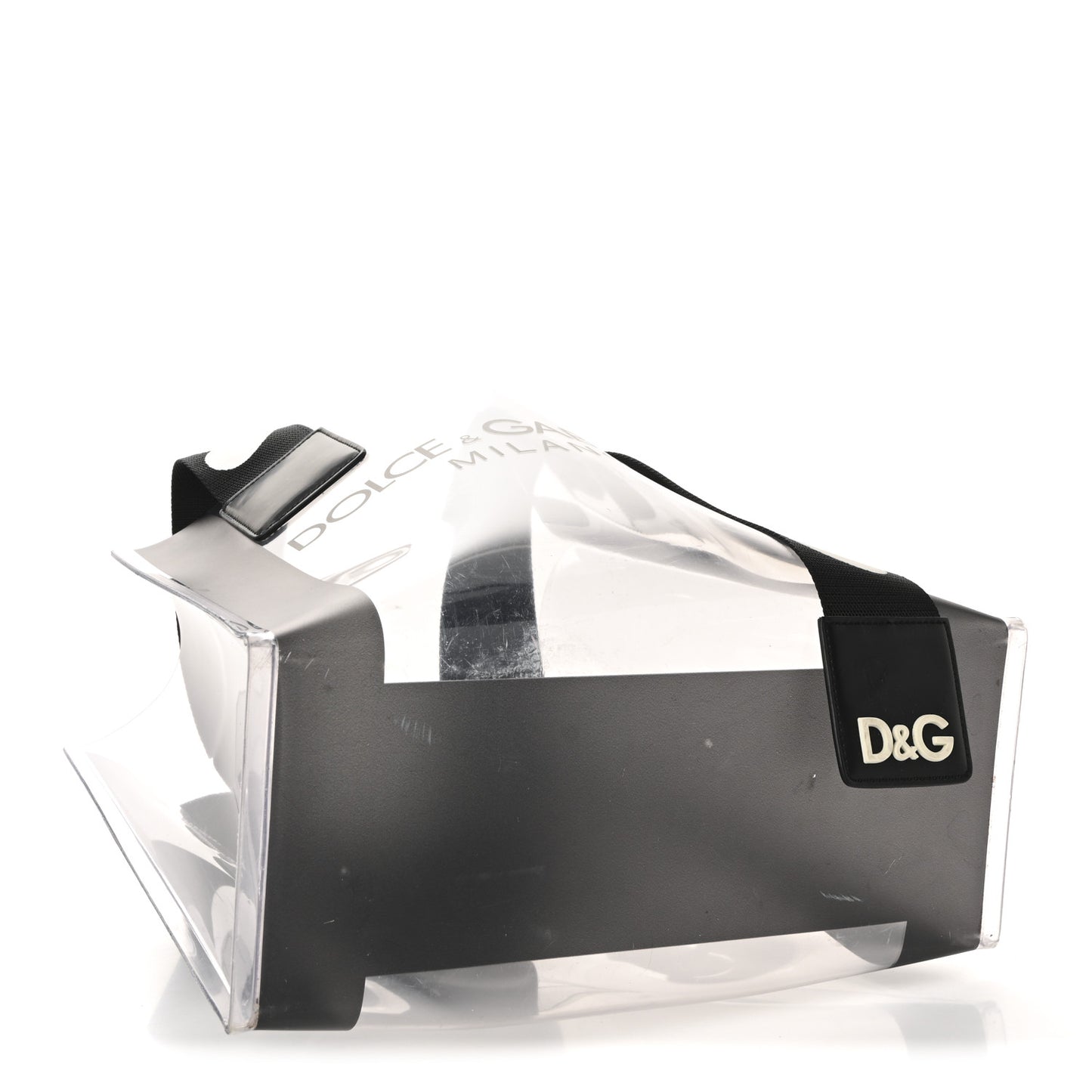 PVC Street Shopping Logo Tote Black