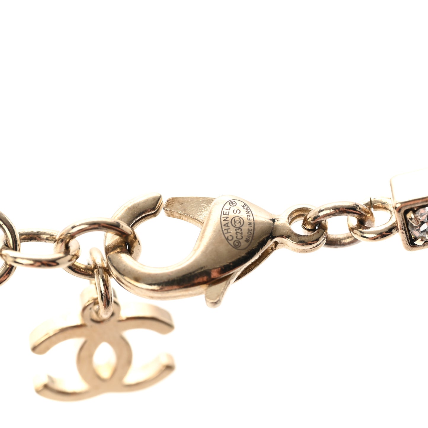 Crystal Clover Heart Star CC Drop Necklace Silver Gold