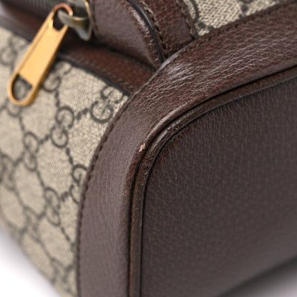 Gucci GG Supreme Monogram Calfskin Web Small Ophidia Day Backpack Beige Ebony New Acero 8 of 12