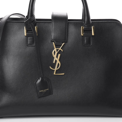 Saint Laurent Smooth Calfskin Small Monogram Cabas Black 8 of 8
